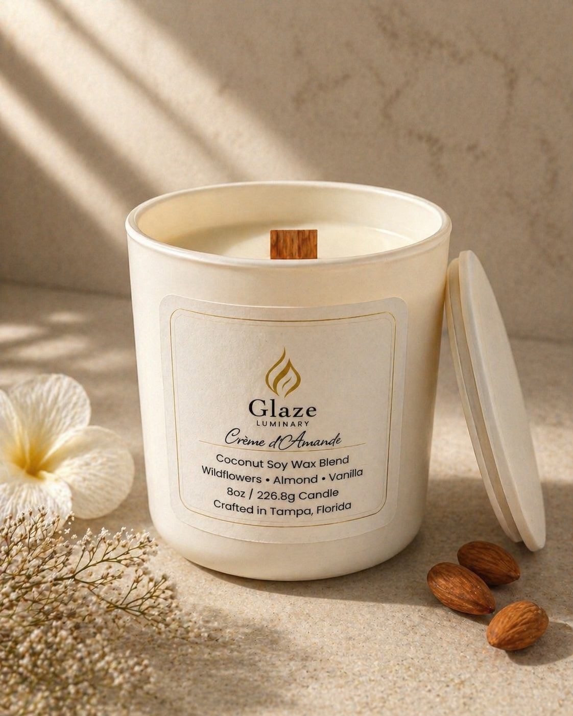 Crème d’Amande Candle-Glaze Luminary