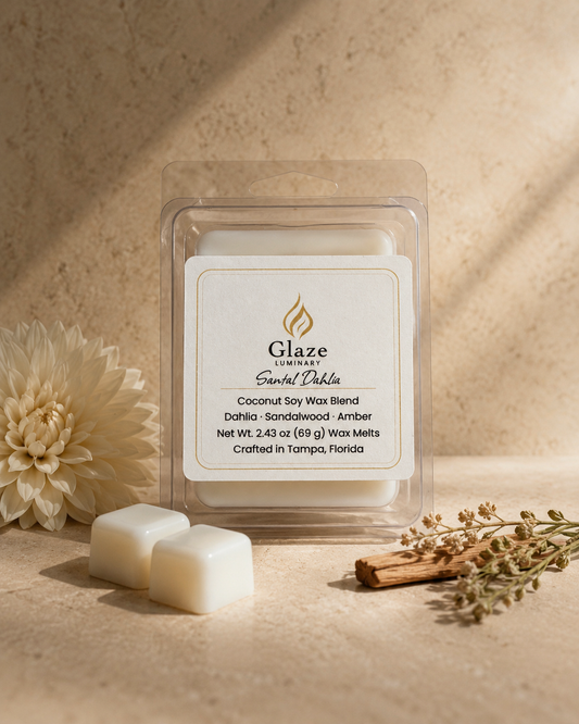 Santal Dahlia Wax Melt-Glaze Luminary