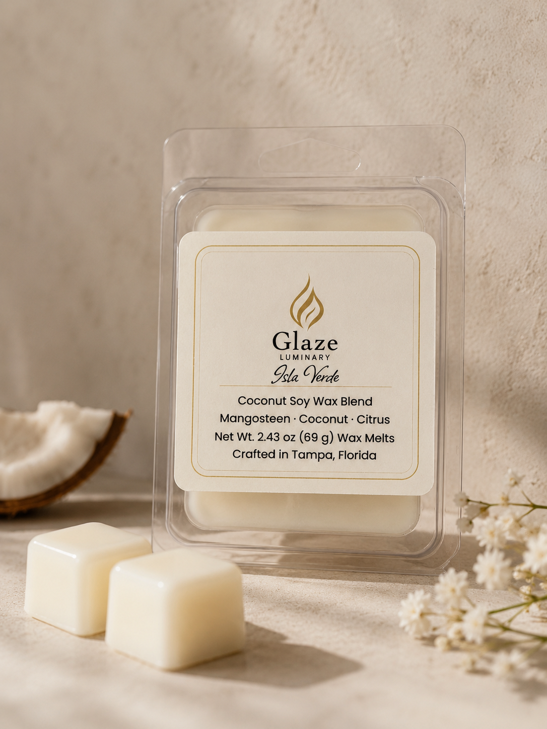 Isla Verde Wax Melt-Glaze Luminary