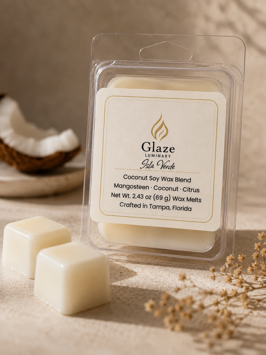 Isla Verde Wax Melt-Glaze Luminary