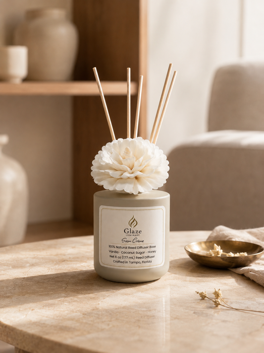 Siam Crème Reed Diffuser-Glaze Luminary