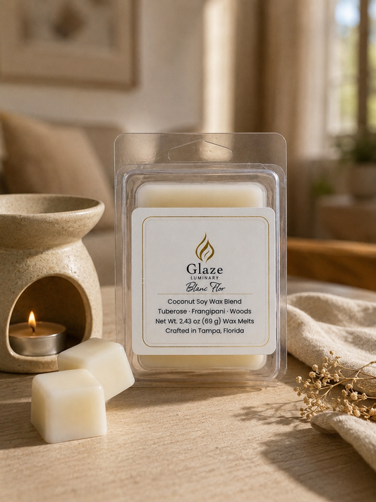 Blanc Flor Wax Melt-Glaze Luminary