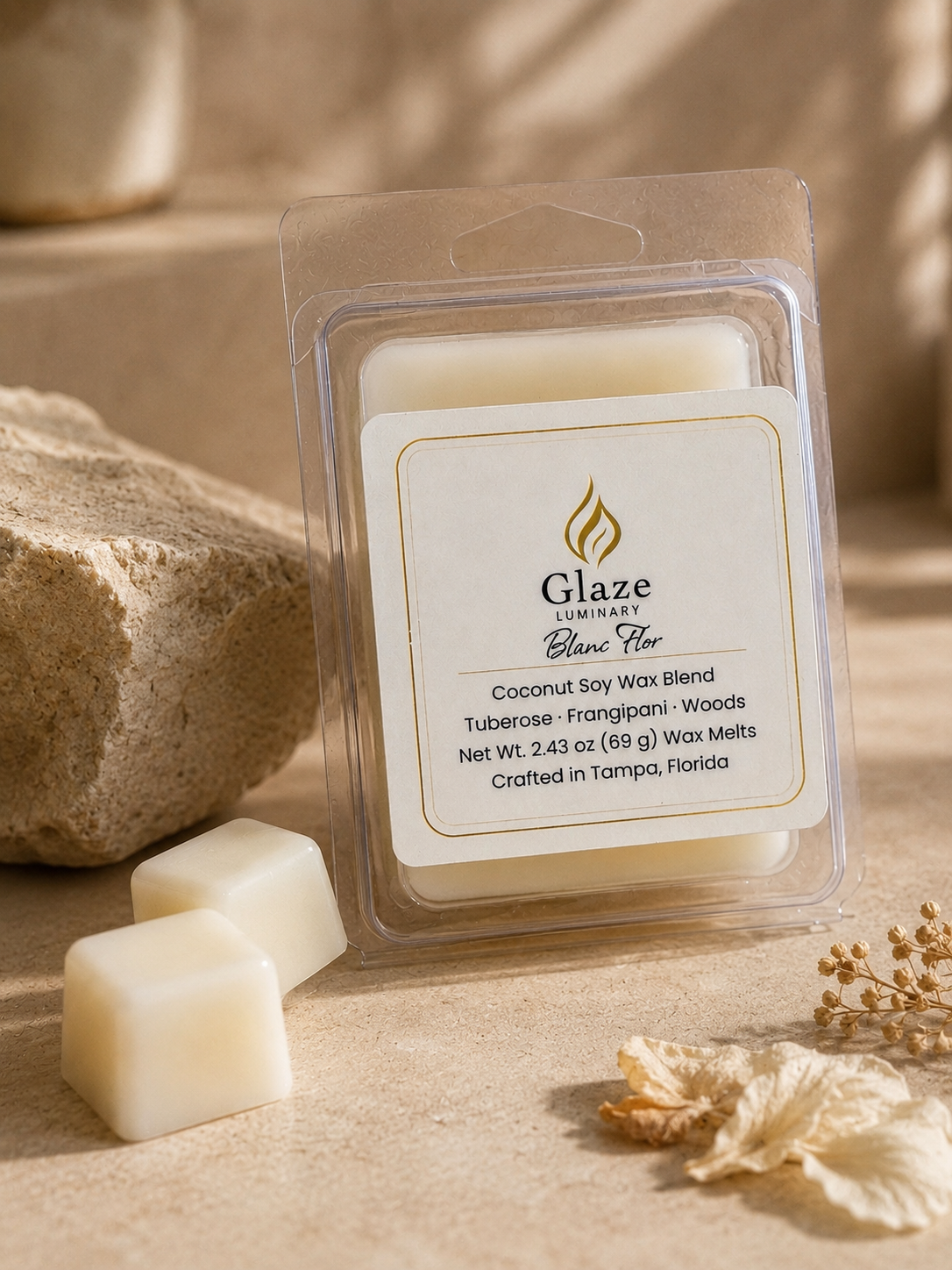 Blanc Flor Wax Melt-Glaze Luminary